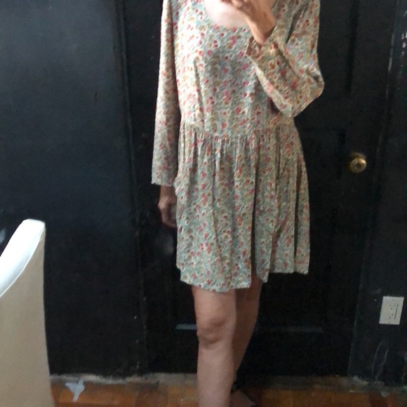 VTG 90s Babydoll Empire Waist Dress, OS - Picture 5 of 8